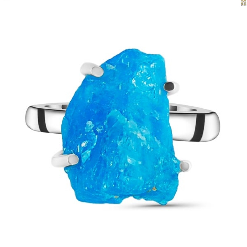 Neon Apatite Rough Adjustable Ring-ADJ-R NAR-2-11