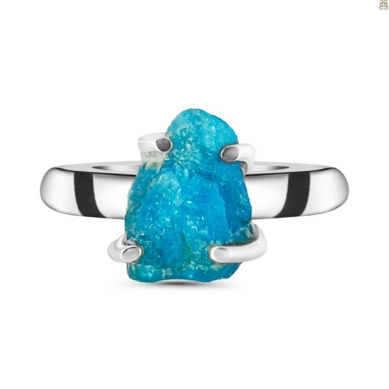 Neon Apatite Rough Adjustable Ring-ADJ-R NAR-2-123