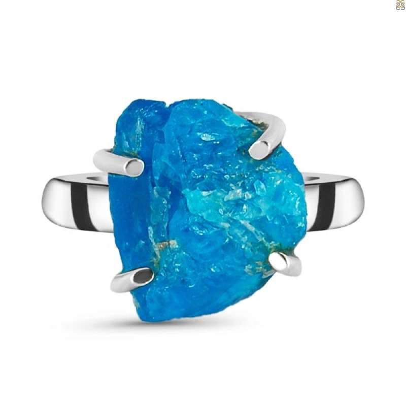 Neon Apatite Rough Adjustable Ring-ADJ-R NAR-2-131