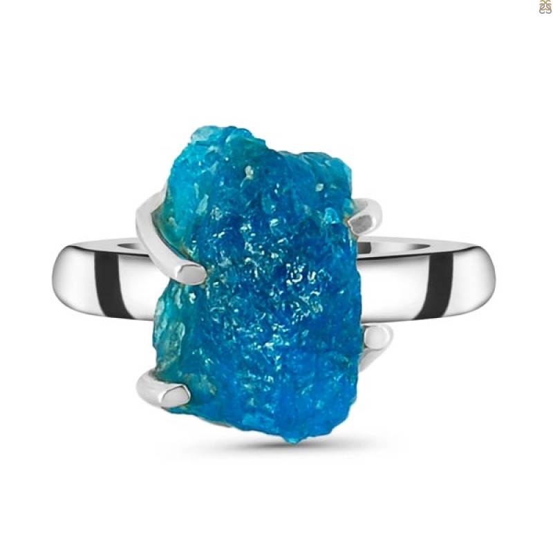 Neon Apatite Rough Adjustable Ring-ADJ-R NAR-2-135