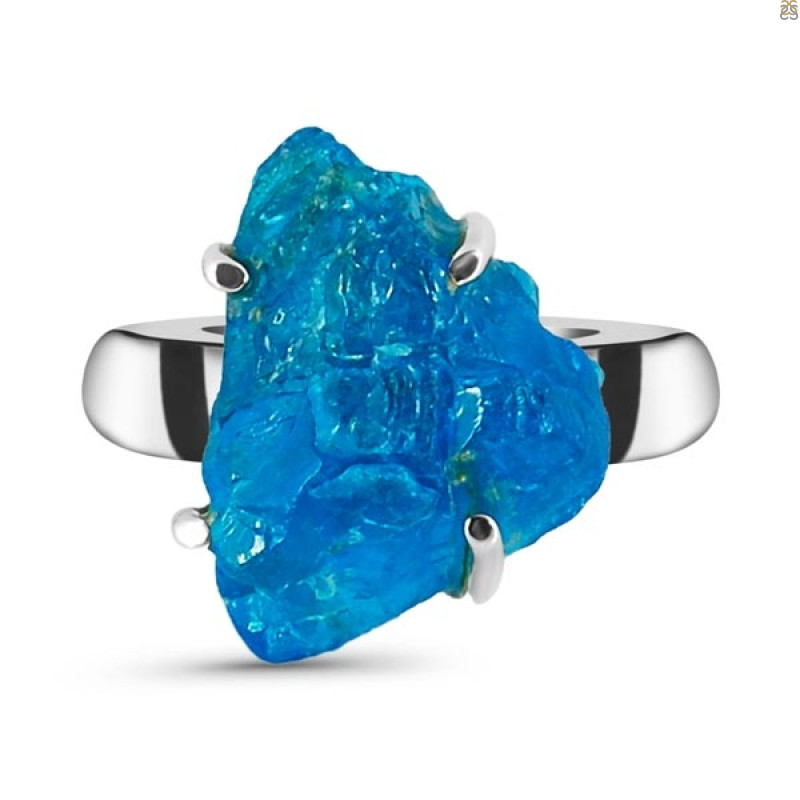 Neon Apatite Rough Adjustable Ring-ADJ-R NAR-2-137