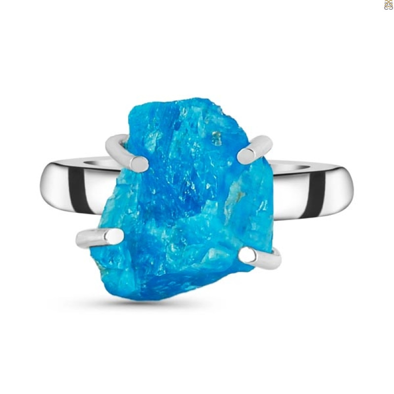 Neon Apatite Rough Adjustable Ring-ADJ-R NAR-2-140