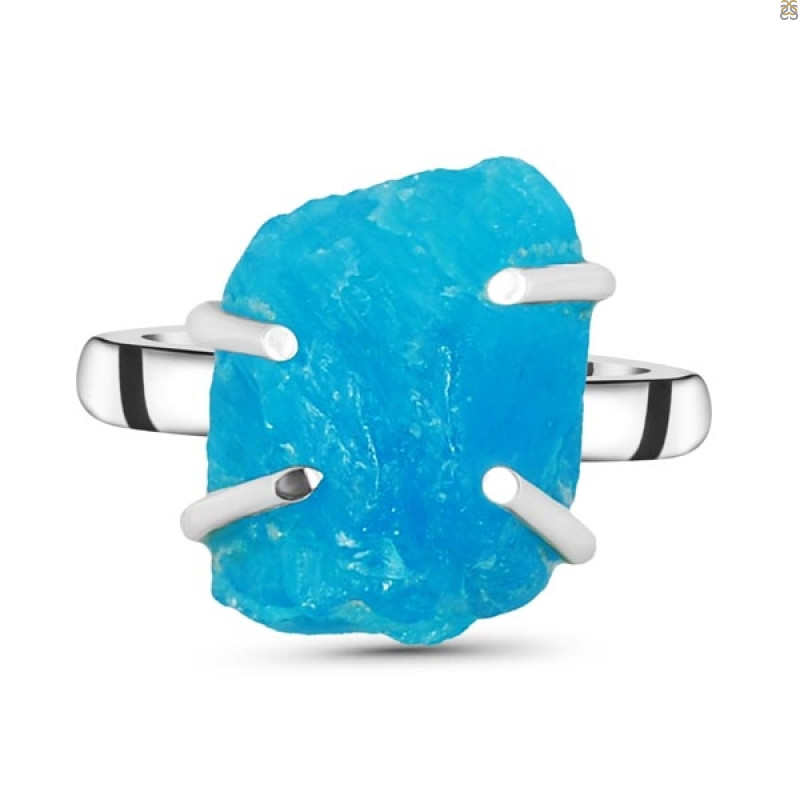 Neon Apatite Rough Adjustable Ring-ADJ-R NAR-2-24