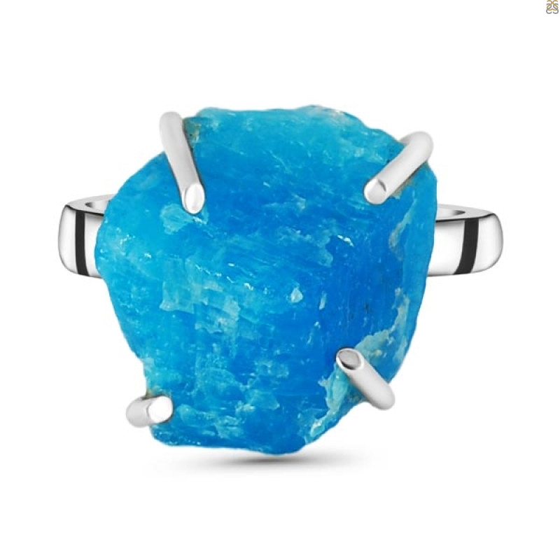 Neon Apatite Rough Adjustable Ring-ADJ-R NAR-2-27
