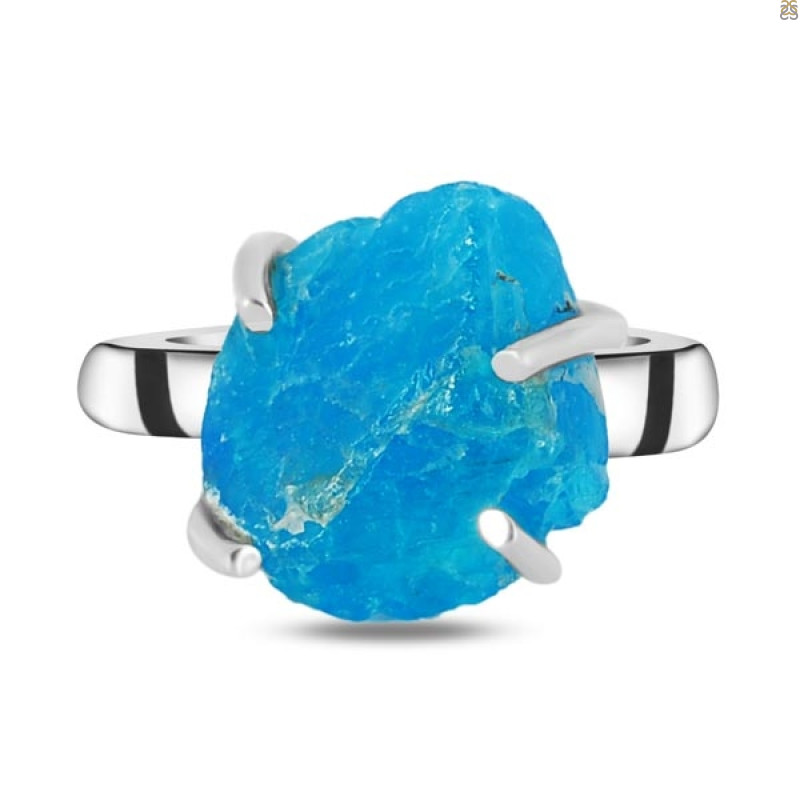Neon Apatite Rough Adjustable Ring-ADJ-R NAR-2-30