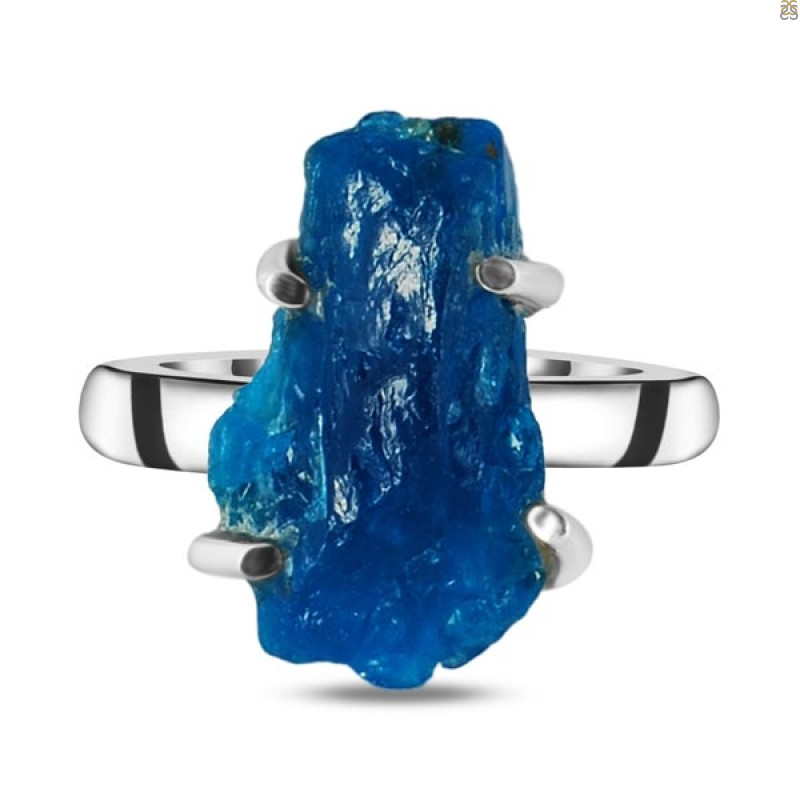 Neon Apatite Rough Adjustable Ring-ADJ-R NAR-2-31