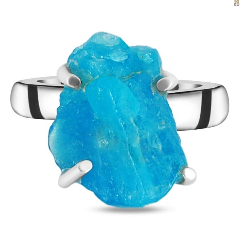 Neon Apatite Rough Adjustable Ring-ADJ-R NAR-2-32