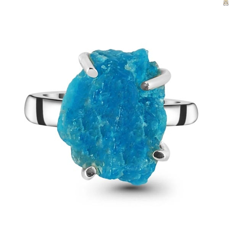 Neon Apatite Rough Adjustable Ring-ADJ-R NAR-2-36