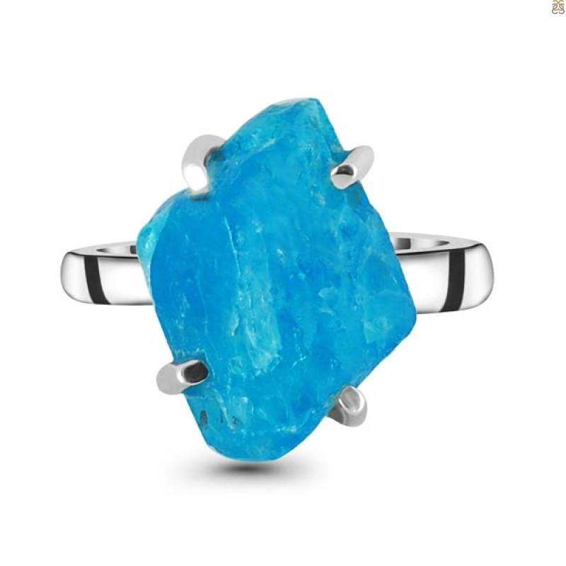 Neon Apatite Rough Adjustable Ring-ADJ-R NAR-2-39