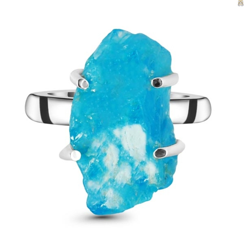 Neon Apatite Rough Adjustable Ring-ADJ-R NAR-2-42
