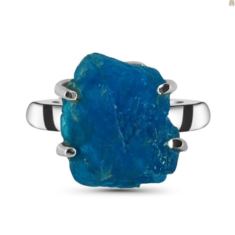 Neon Apatite Rough Adjustable Ring-ADJ-R NAR-2-46
