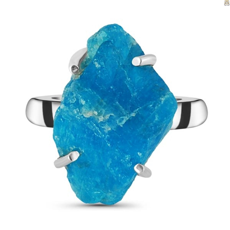 Neon Apatite Rough Adjustable Ring-ADJ-R NAR-2-47