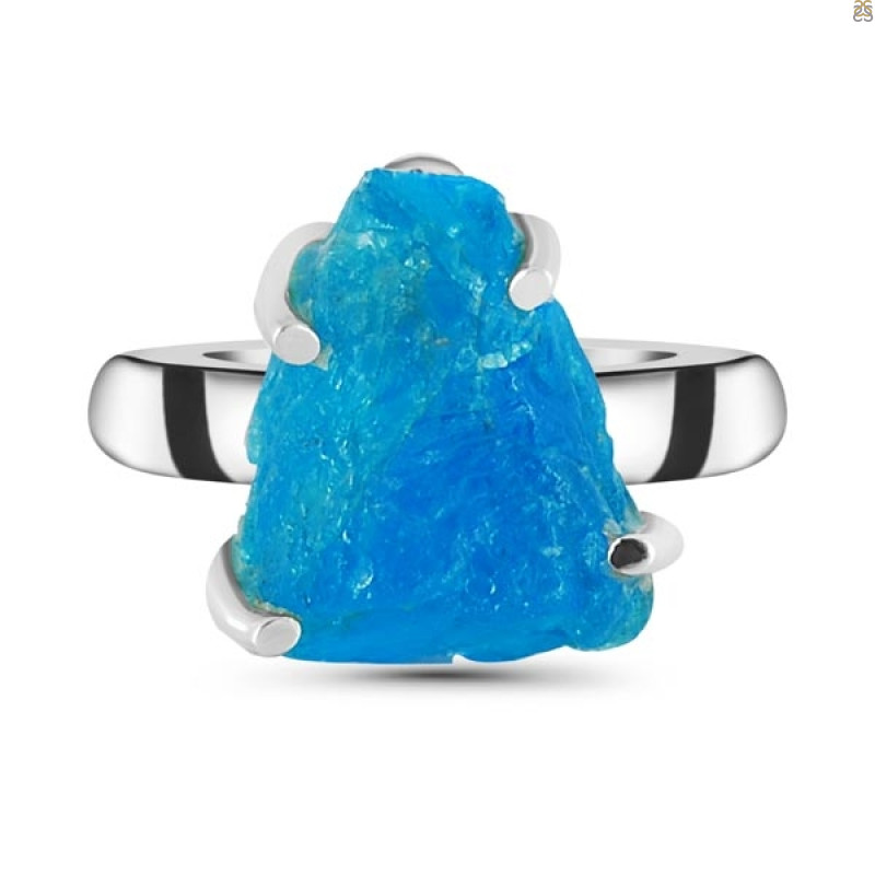 Neon Apatite Rough Adjustable Ring-ADJ-R NAR-2-48