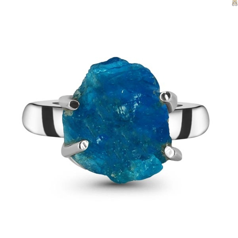 Neon Apatite Rough Adjustable Ring-ADJ-R NAR-2-50