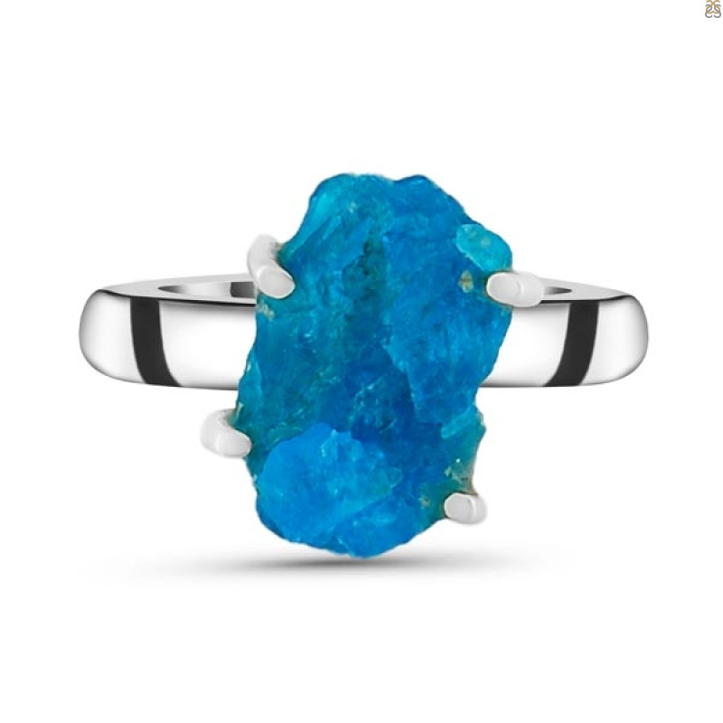 Neon Apatite Rough Adjustable Ring-ADJ-R NAR-2-6