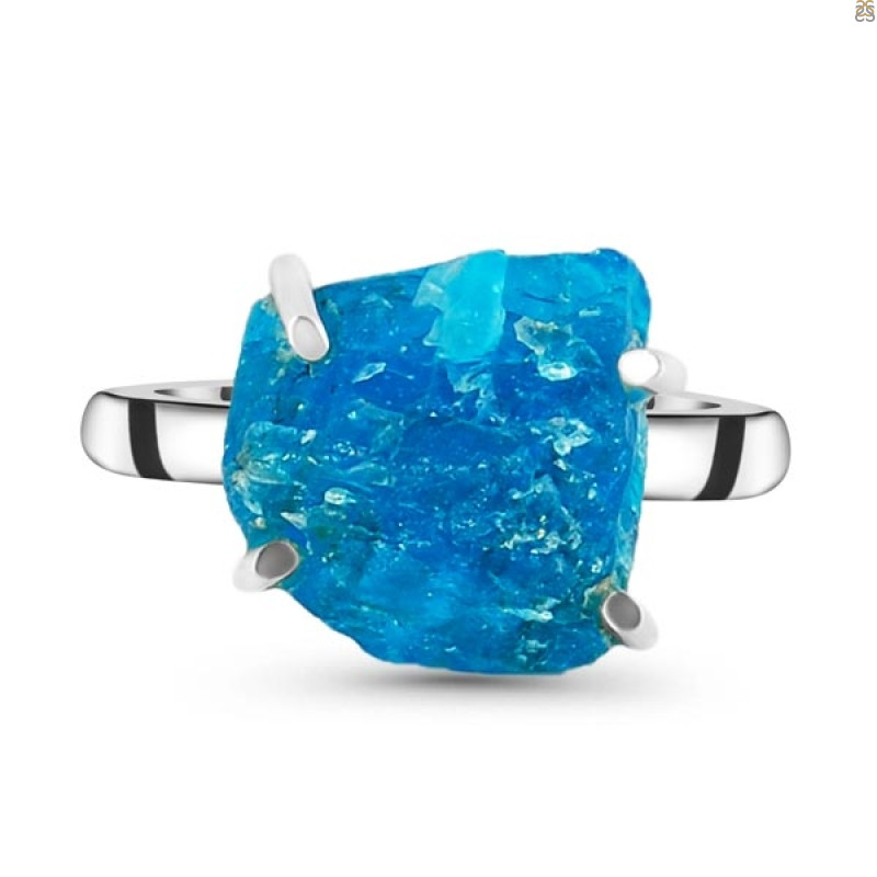 Neon Apatite Rough Adjustable Ring-ADJ-R NAR-2-7