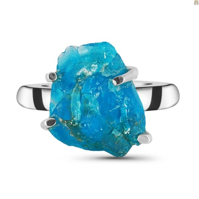 Neon Apatite Rough Adjustable Ring-ADJ-R NAR-2-76