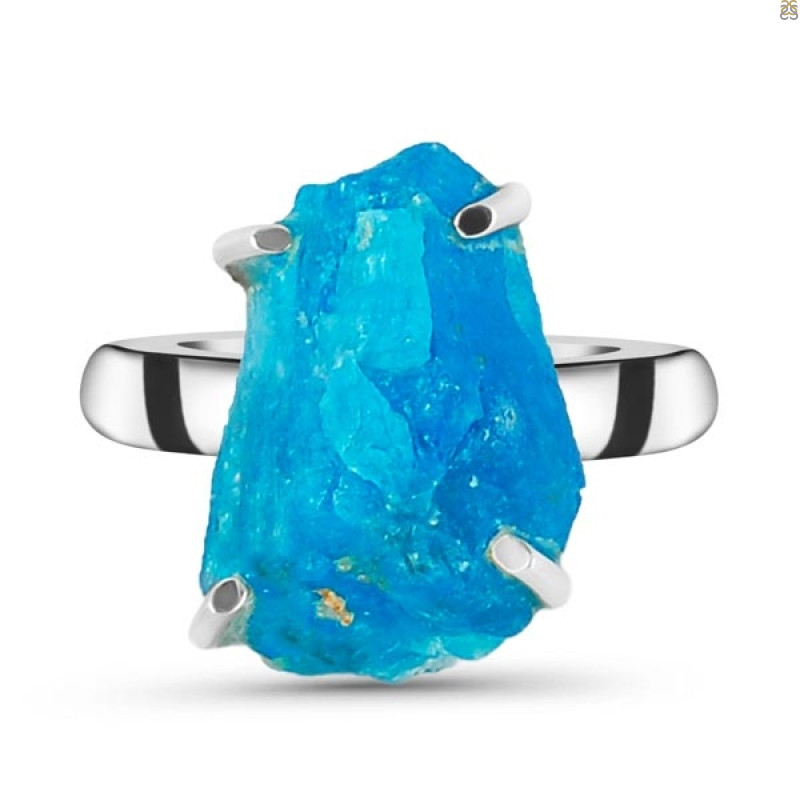 Neon Apatite Rough Adjustable Ring-ADJ-R NAR-2-88