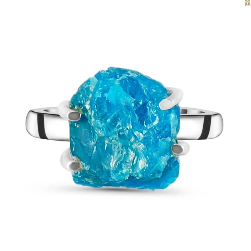 Neon Apatite Rough Adjustable Ring-ADJ-R NAR-2-9