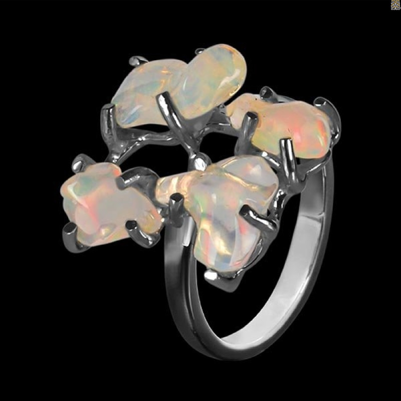Opal Polished Nugget Ring-2R-Size-8 OPL-2-1123