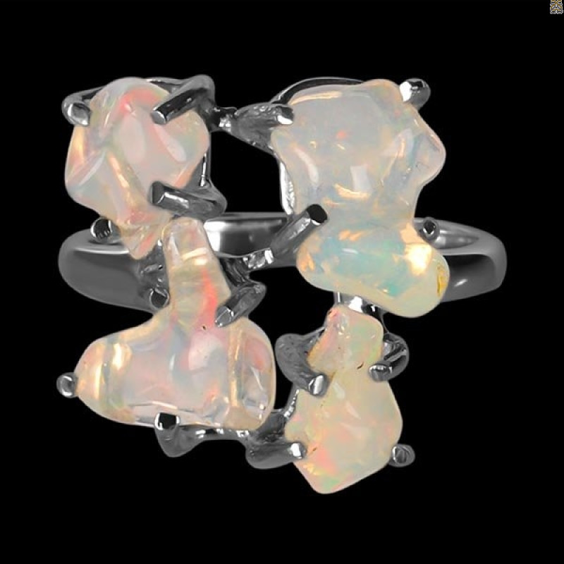 Opal Polished Nugget Ring-2R-Size-8 OPL-2-1123