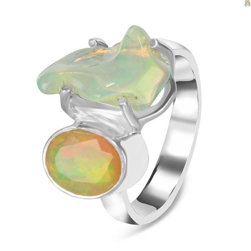 Opal Polished Nugget Ring-2R-Size-6 OPL-2-1272