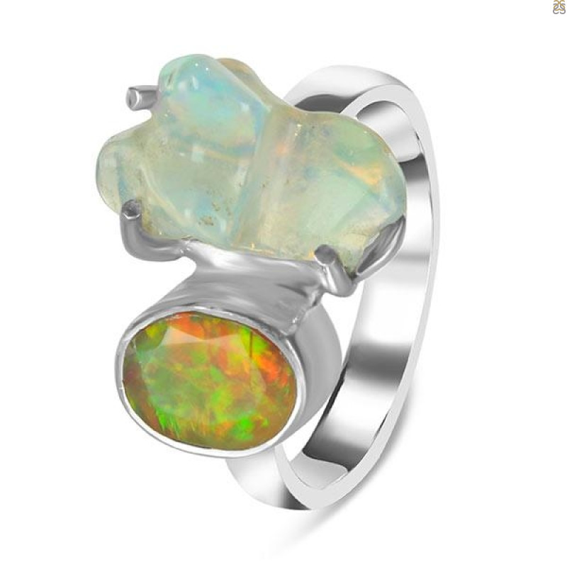 Opal Polished Nugget Ring-2R-Size-9 OPL-2-1274