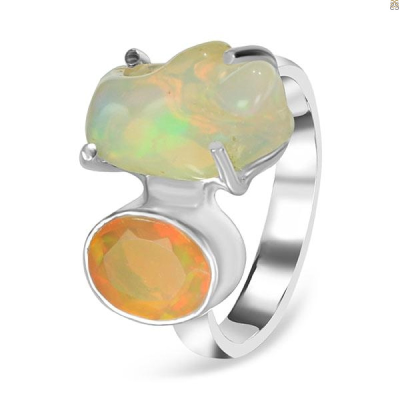 Opal Polished Nugget Ring-2R-Size-8 OPL-2-1275