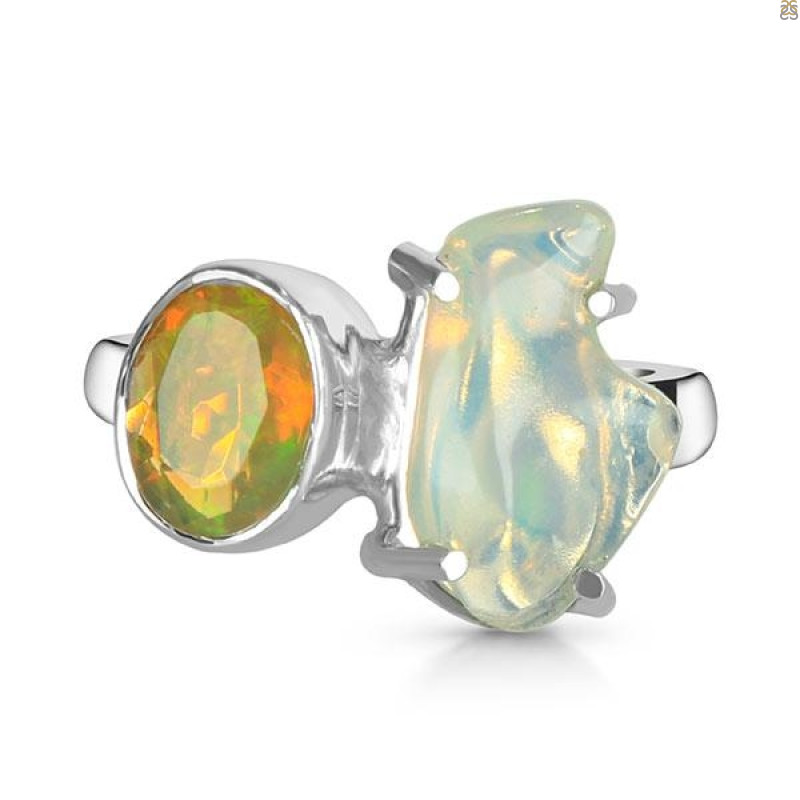 Opal Polished Nugget Ring-2R-Size-9 OPL-2-1277