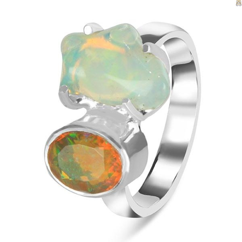 Opal Polished Nugget Ring-2R-Size-5 OPL-2-1278