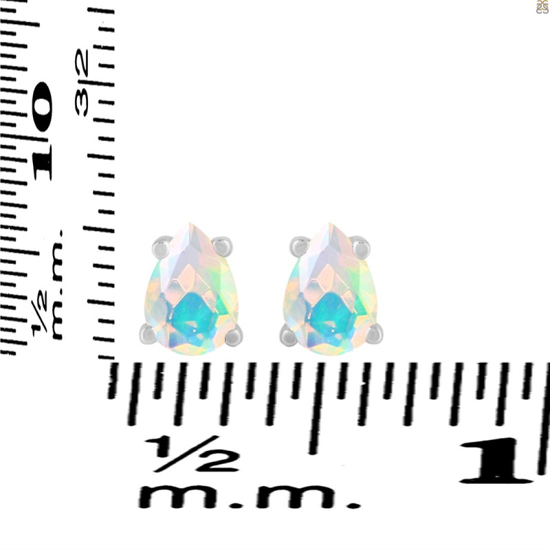 Opal Stud Earring OPL-RDE-1174.