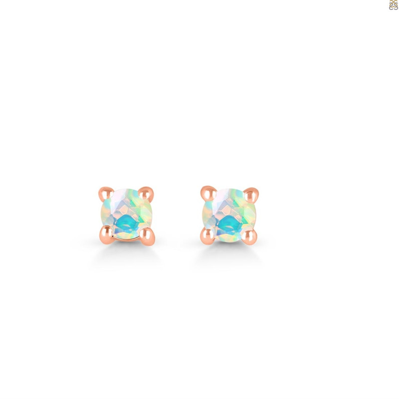 Opal Stud Earring OPL-RDE-1293.