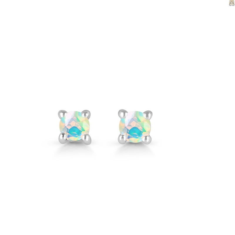 Opal Stud Earring OPL-RDE-1296.