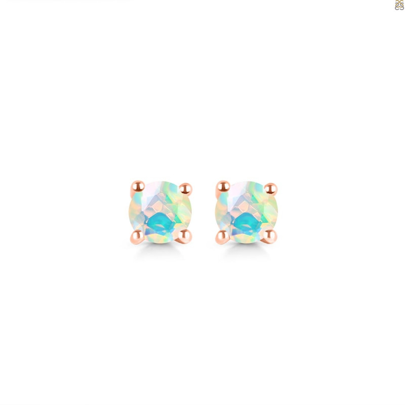 Opal Stud Earring OPL-RDE-1321.