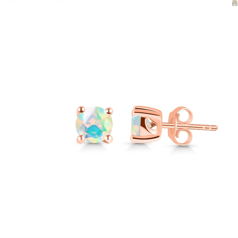 Opal Stud Earring OPL-RDE-1321.