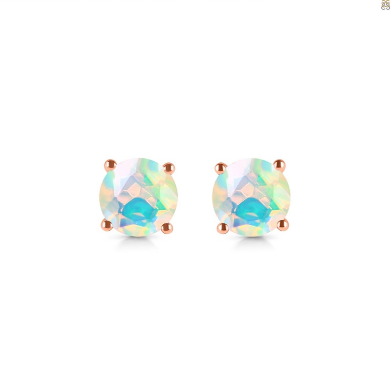 Opal Stud Earring OPL-RDE-1349.