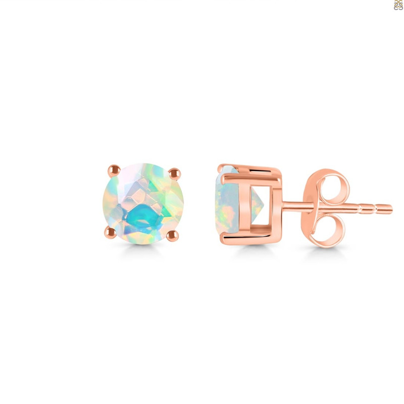 Opal Stud Earring OPL-RDE-1349.