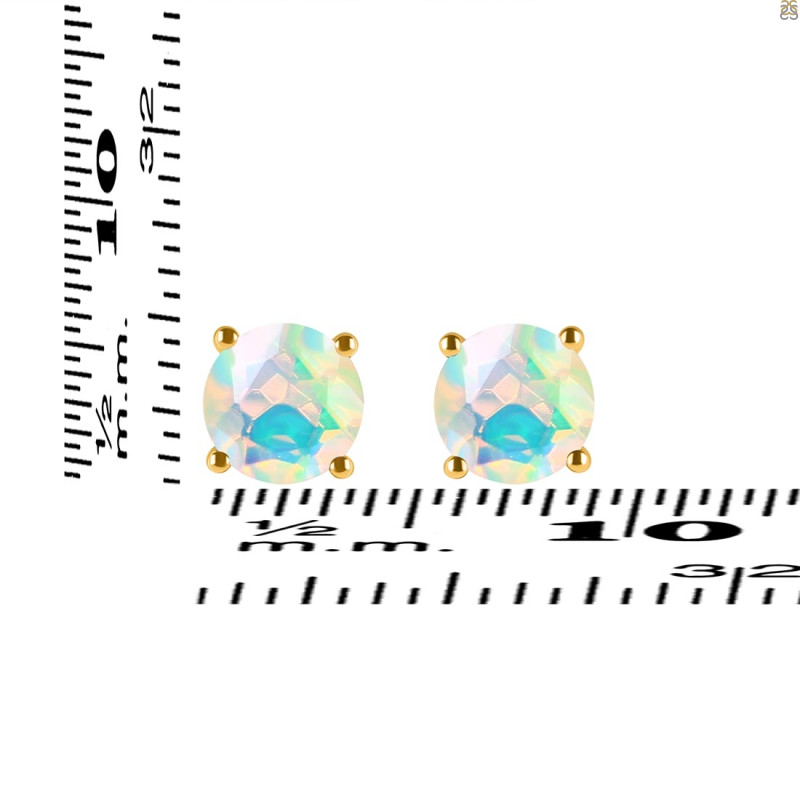 Opal Stud Earring OPL-RDE-1353.