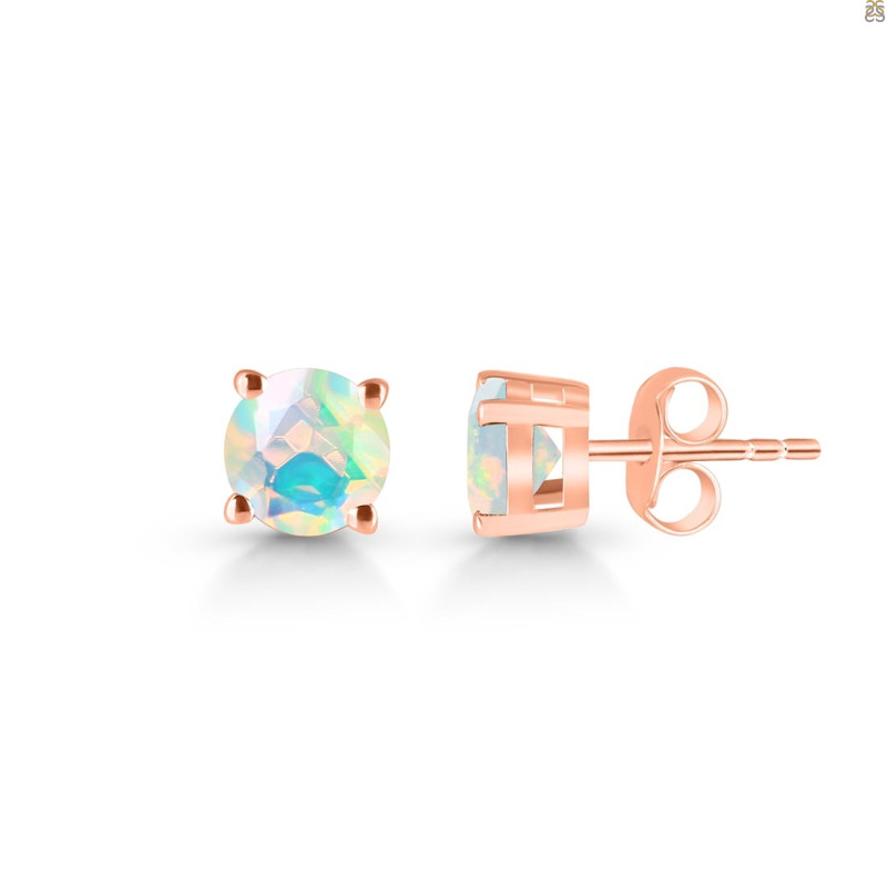 Opal Stud Earring OPL-RDE-1435.