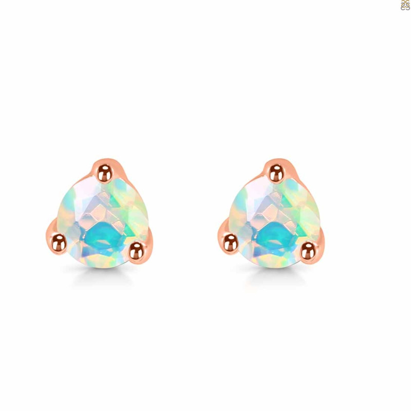 Opal Stud Earring OPL-RDE-1517.