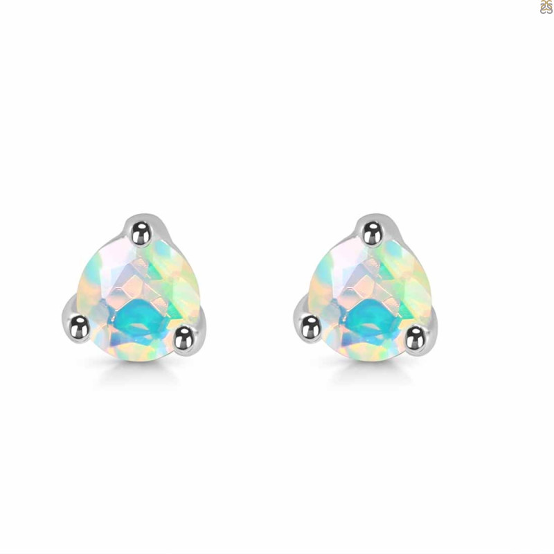 Opal Stud Earring OPL-RDE-1517.