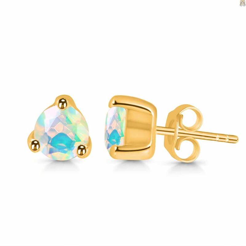 Opal Stud Earring OPL-RDE-1517.