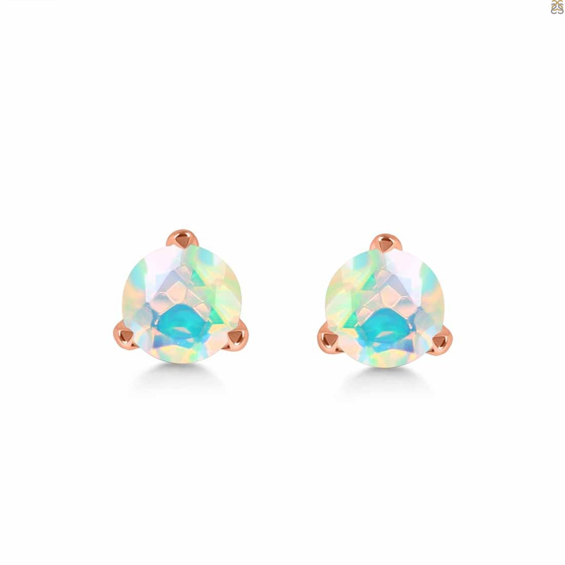 Opal Stud Earring OPL-RDE-1564.