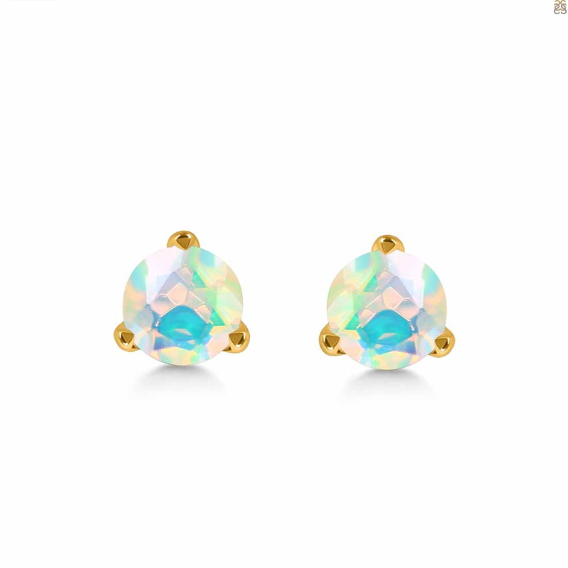 Opal Stud Earring OPL-RDE-1564.