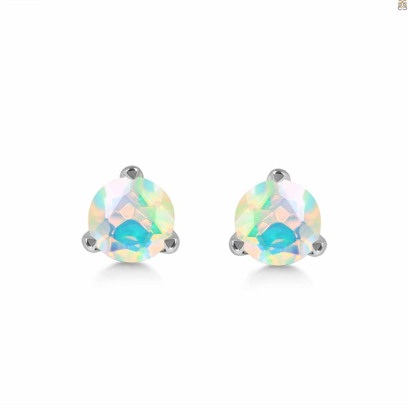 Opal Stud Earring OPL-RDE-1564.