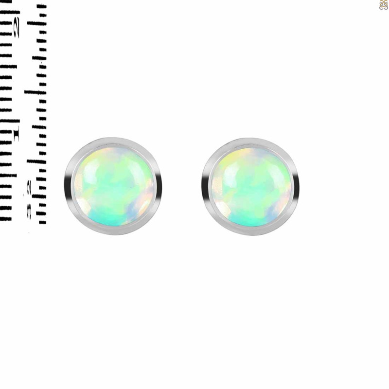 Opal Stud Earring OPL-RDE-724.