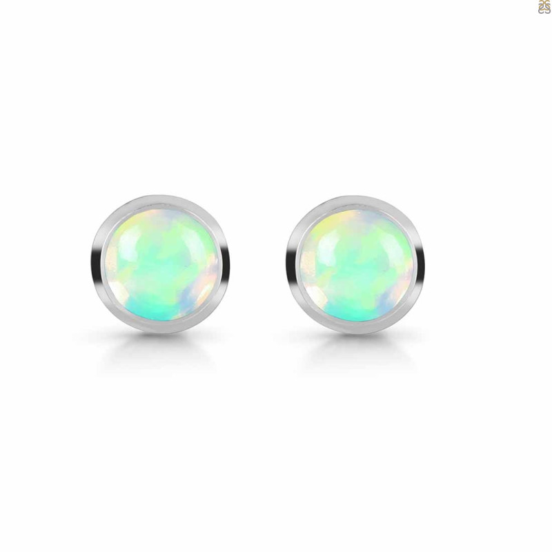 Opal Stud Earring OPL-RDE-724.