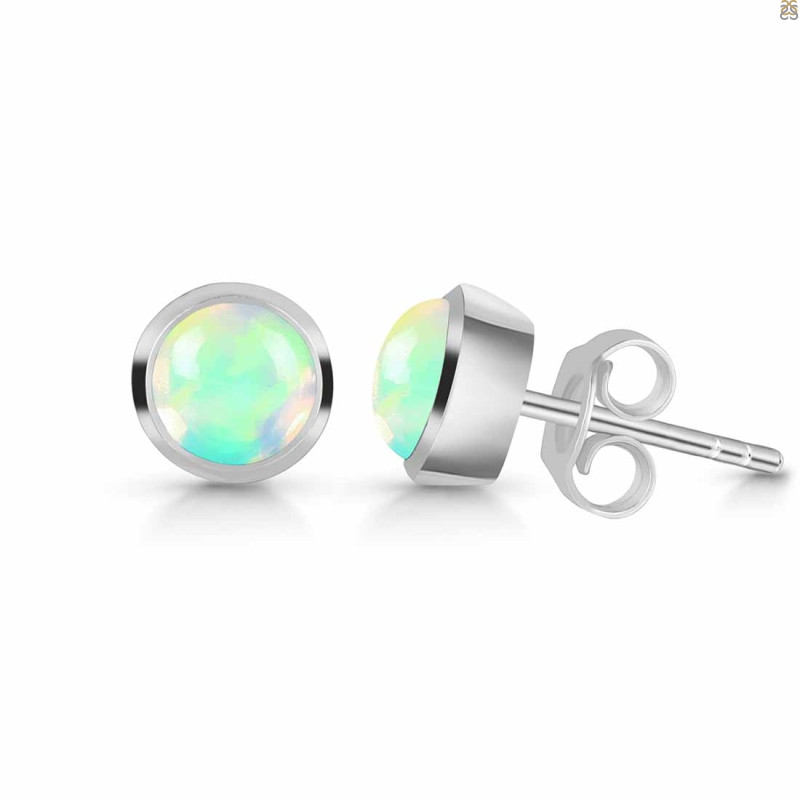 Opal Stud Earring