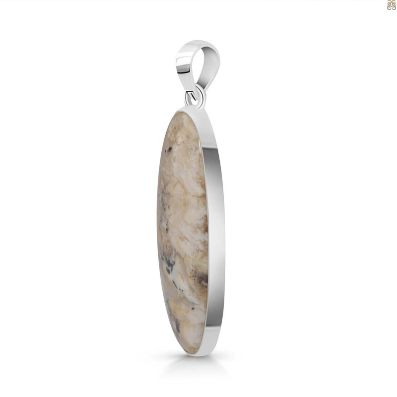 Plume Agate Pendant-SP