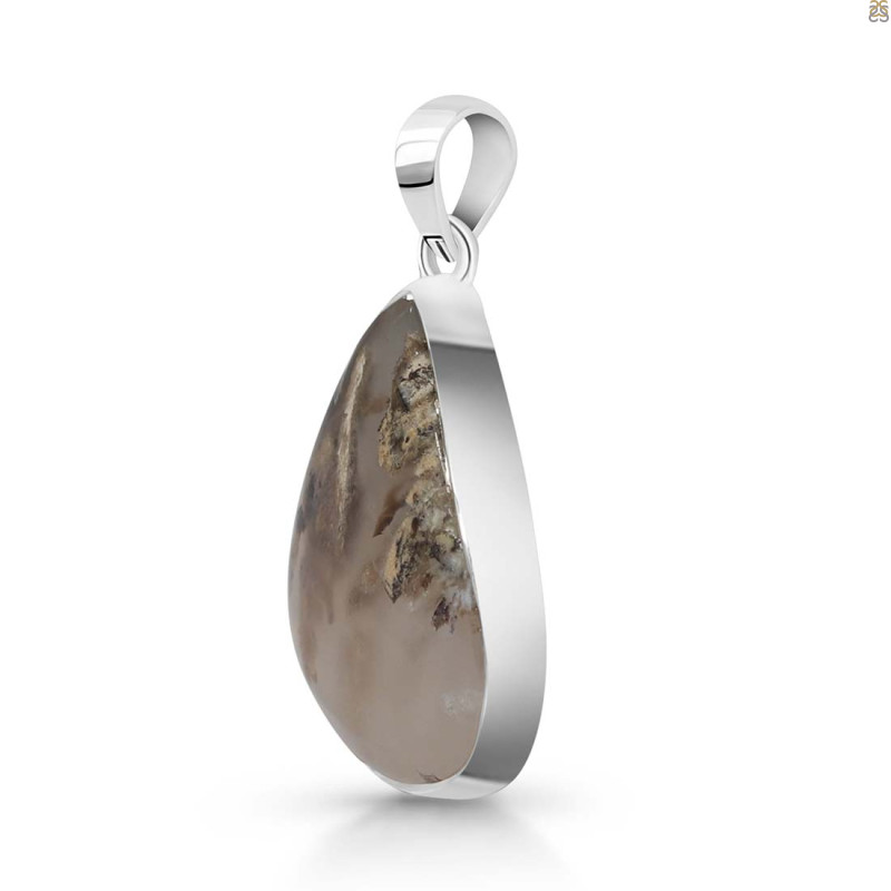 Plume Agate Pendant-SP PLA-1-22